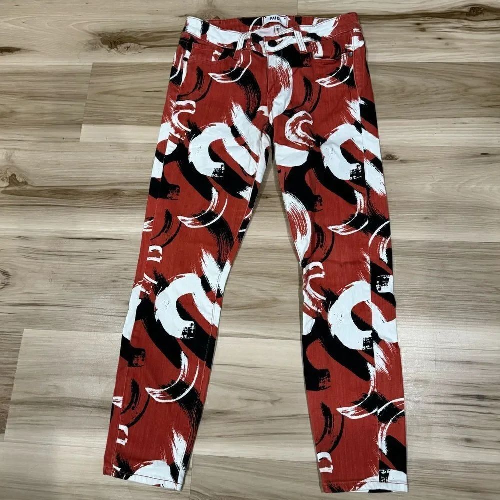 Paige Verdugo Crop Multicolored Jeans Women’s 28